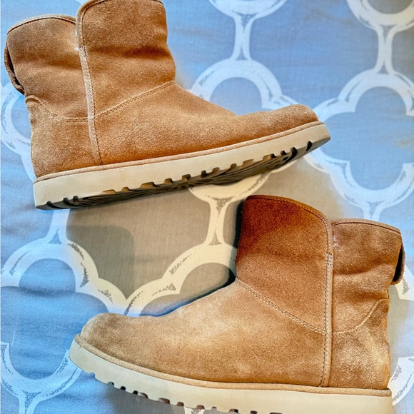 UGG Tan Suede Ankle Boots - Picture 2 of 4